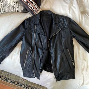 All Saints Kushiro Leather Biker Jacket